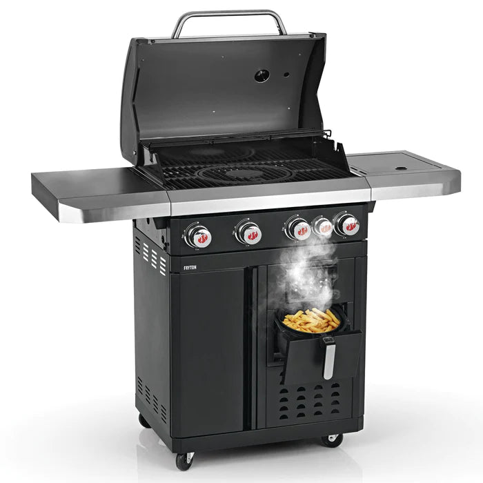 Fryton Cook 4.1 Gas BBQ With 3.5L Airfryer Black