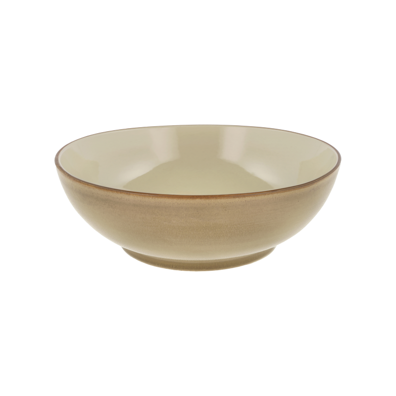 Salad Bowl Wood 24cm Wood Sand Stoneware