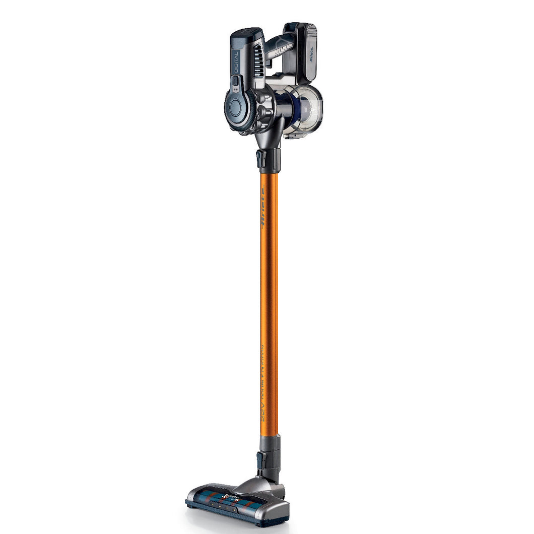 Cordless Electric Broom With Yellow Digital Motor 2 In 1 22.2 V