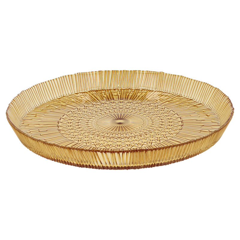 Kusintha Serving dish round 30cm Amber