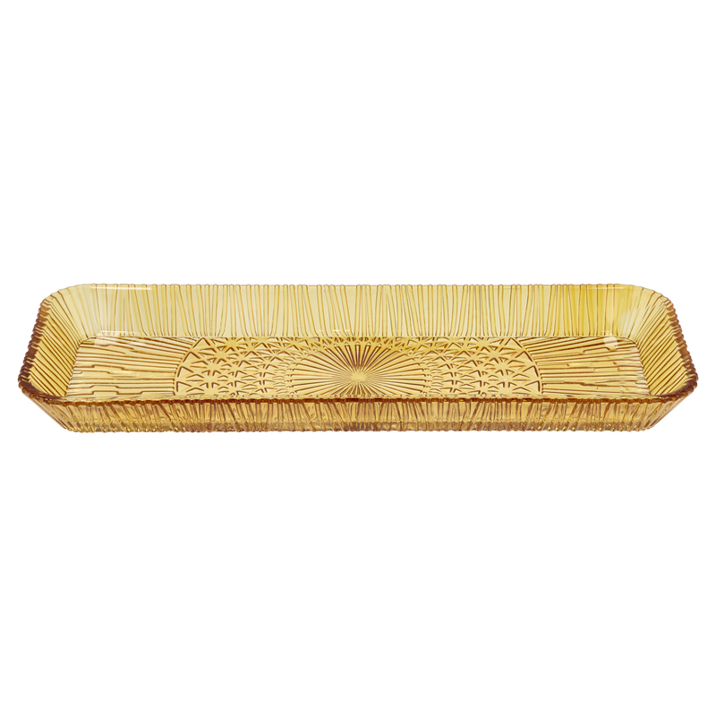 Kusintha Serving dish rectangular Amber 38cm