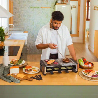 Raclette Cheese&grill inox mix grill