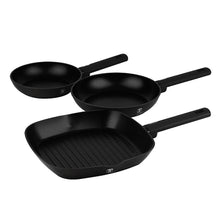 Load image into Gallery viewer, 3 pcs frypan set, Black Matt
