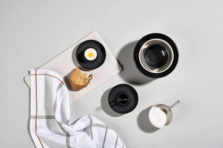 Egg Cups With Holder Singles 4pcs Black