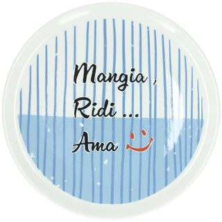 Round Pizza Plate 33cm Cinzia Multicolor