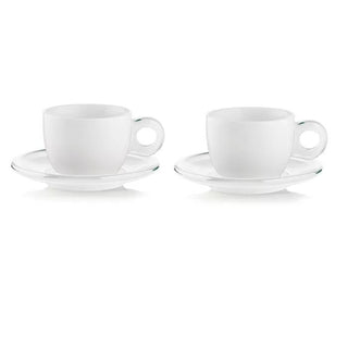 Set 2 Cappuccino Cups With Saucers