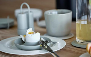 Egg Cups With Holder Singles 4pcs Black
