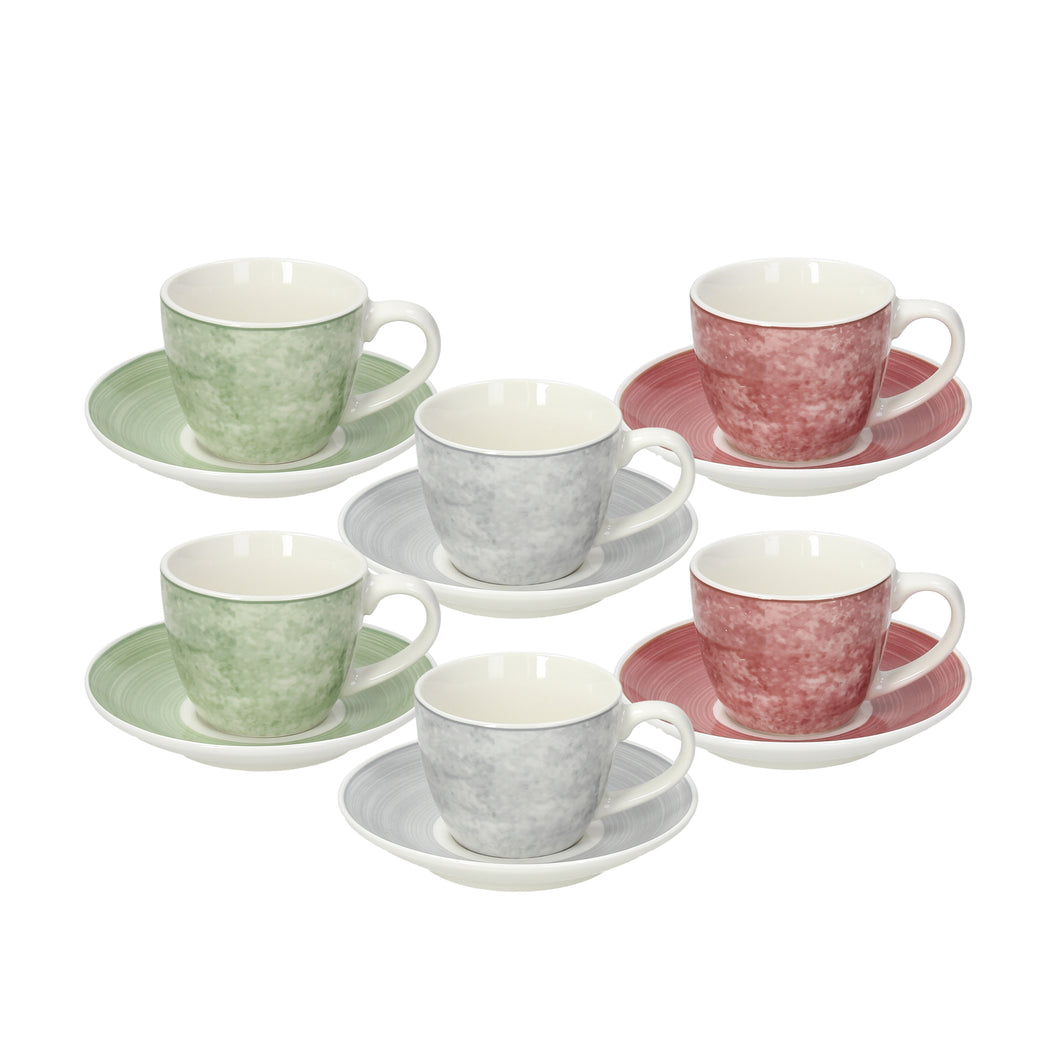 Iris Petra Coffee Cup & Saucer set 6pcs