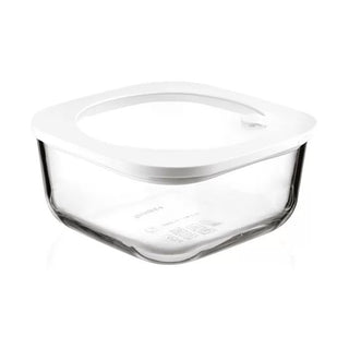 Store & More Leak-Proof Glass Fridge/ Freezer/ Microwave Container White