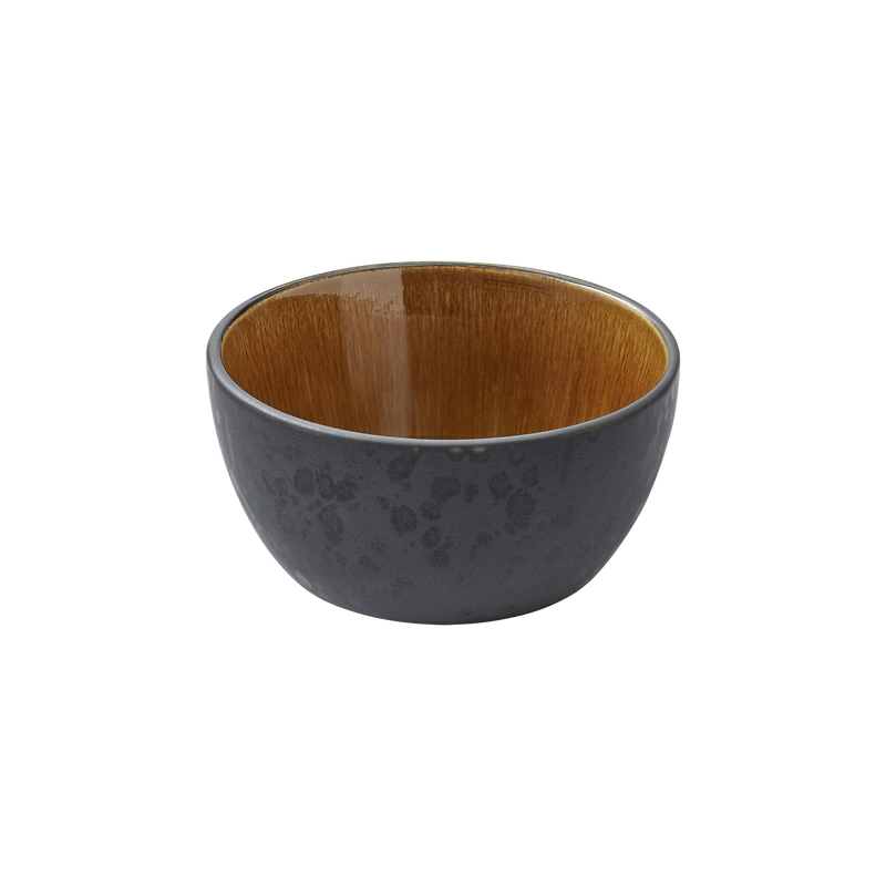 Stoneware Bowl 10cm Black Amber