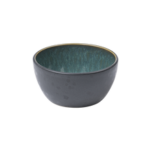 Load image into Gallery viewer, Stoneware Bowl 10cm Black/Green
