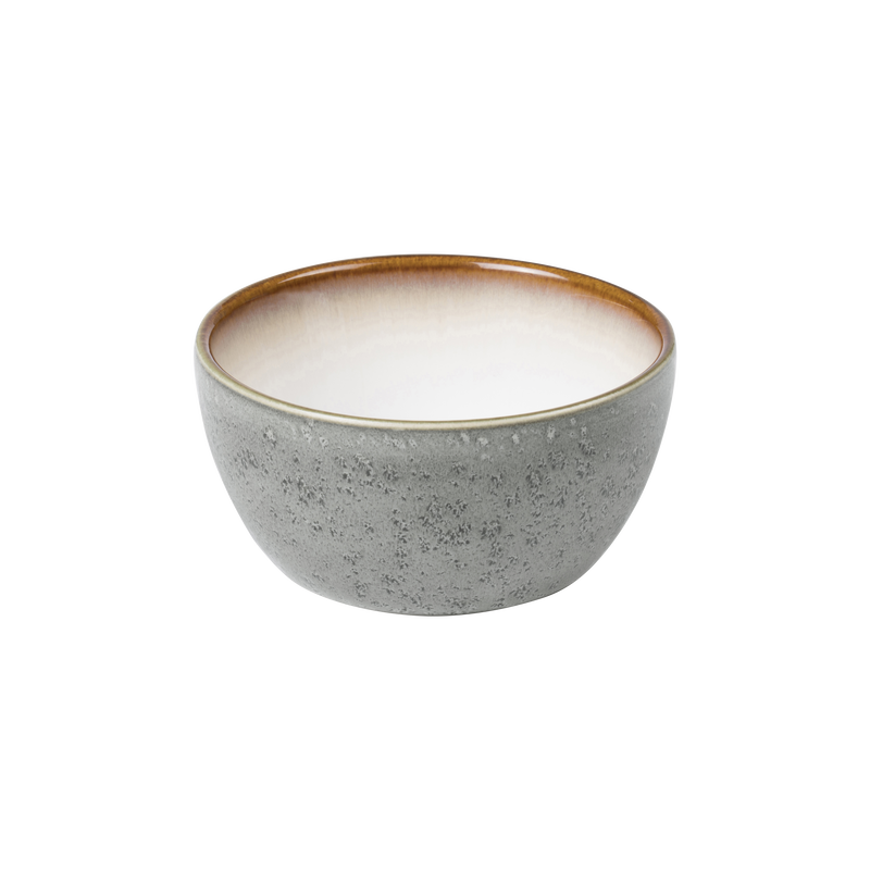 Stoneware Bowl 10cm Grey/ Cream