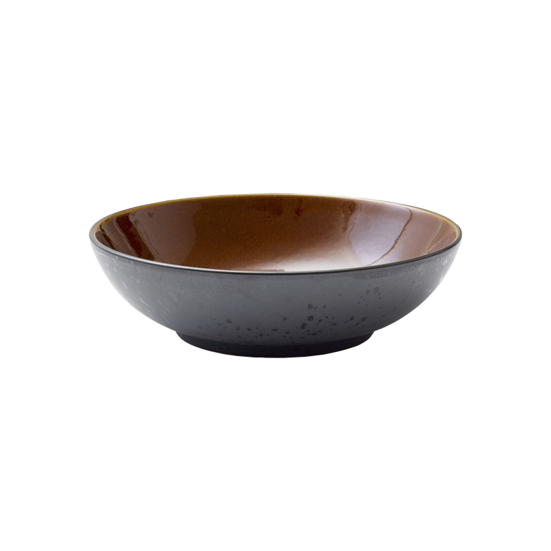 Salad Bowl 24cm Black Amber