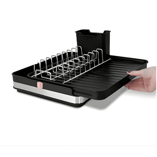 Adjustable Dish Rack,Black & Rose Gold