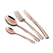 Load image into Gallery viewer, 24-Piece Cutlery Set, Rose Gold
