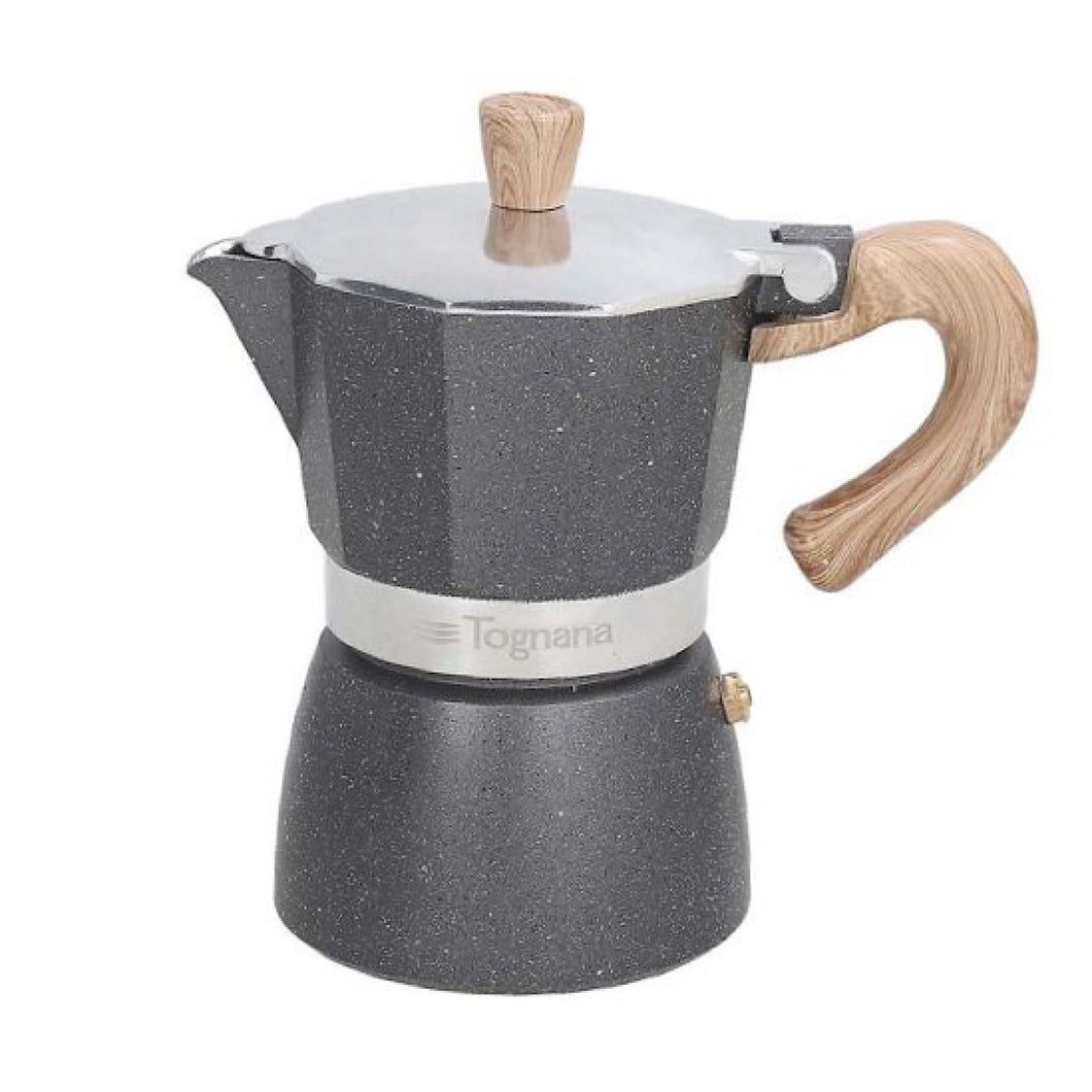 Coffee Maker Grancucina Stone E Wood Style 3 cups