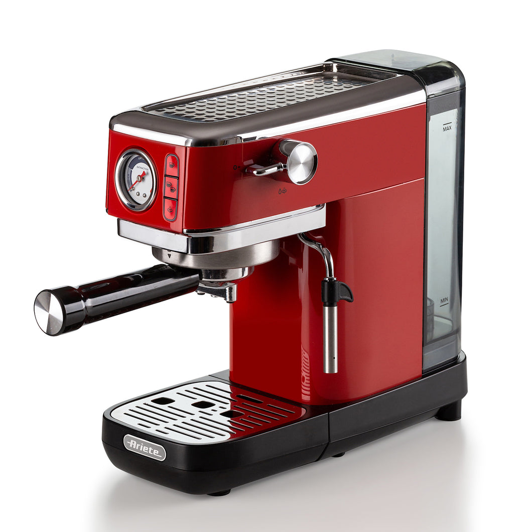 Metal Coffee Machine Red with pressure