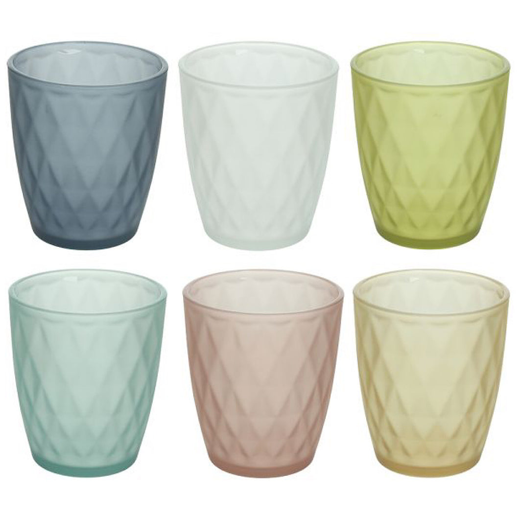 Jenny Pastel Matt set of 6 Tumbler Jenny glass