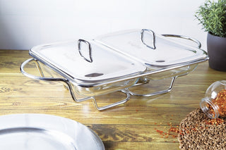 Food warmer rectangle, 2x1.5L