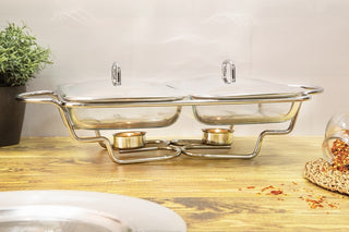 Food warmer rectangle, 2x1.5L