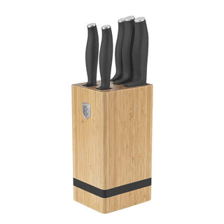 6pcs knife set with bamboo