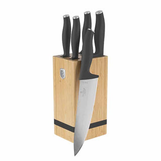 6pcs knife set with bamboo