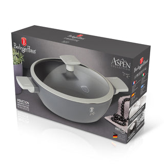 Shallow Pot with Lid 28 cm , Aspen