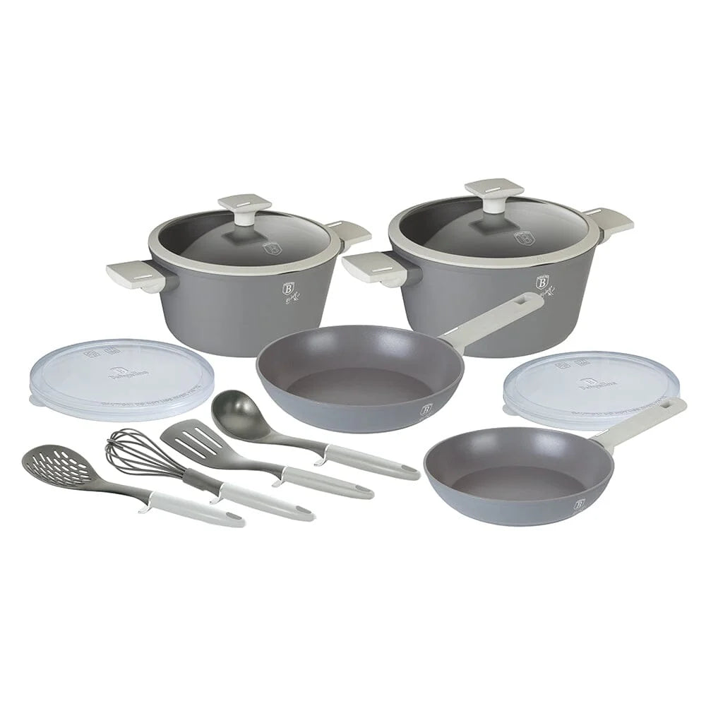 12-Piece Kitchen Stackable Cookware Set Aspen Collection