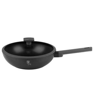 Wok with lid, 28 cm Anthracite