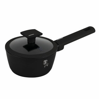 Sauce pan with lid, 16 cm , Matte Black