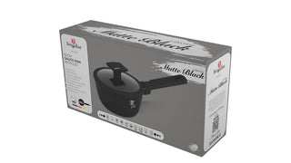 Sauce pan with lid, 16 cm , Matte Black
