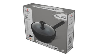 Wok with lid, 28 cm,Matte Black