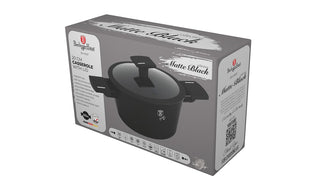 Casserole with lid, Black Matt