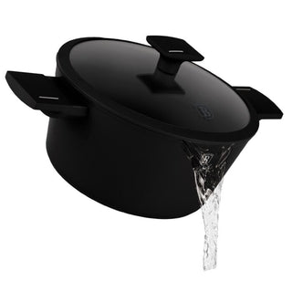 Casserole with lid, Black Matt