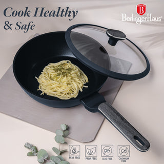Deep Frypan with Lid 24 cm, Deep Sea
