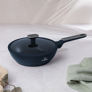 Deep Frypan with Lid 24 cm, Deep Sea