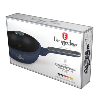 Deep Frypan with Lid 24 cm, Deep Sea