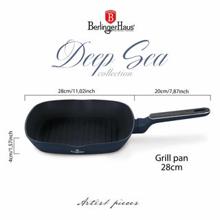 Grill Pan 28 cm , Deep Sea