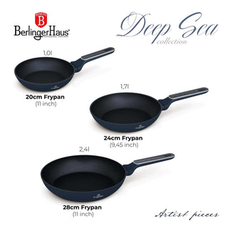 3-Piece Frypan Set Deep Sea