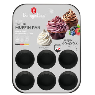 12 cups muffin pan Berlinger Haus BH8691 Anthracite