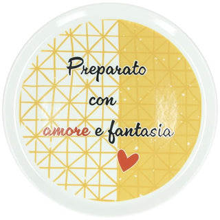 Round Pizza Plate 33cm Cinzia Multicolor