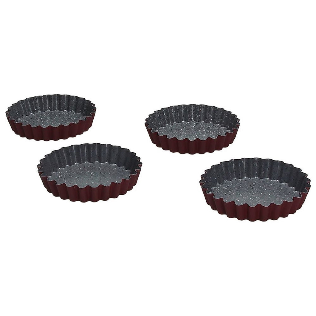 Sweet Cherry Set 4 Tarts Molds 10cm