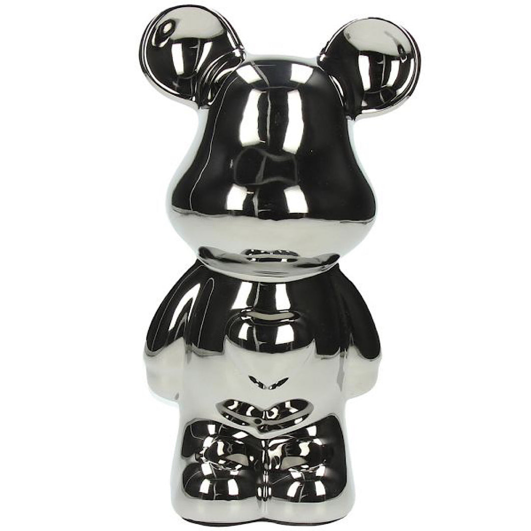 Azzurro Silver Bear Decor 27  h