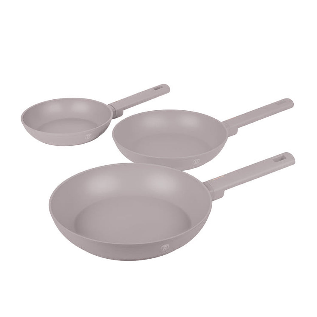 3 pcs frypan set, Taupe