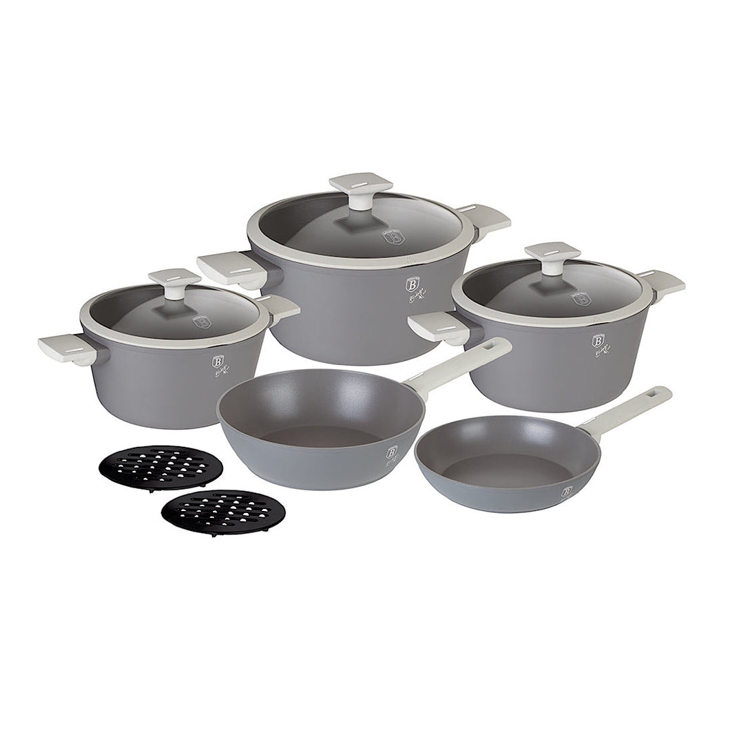 10-Piece Kitchen Stackable Cookware Set Aspen Collection