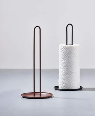 Kitchen Roll Holder, Black, H32 cm