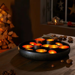 Santa Lucia Tray with 12 Tealight Holders