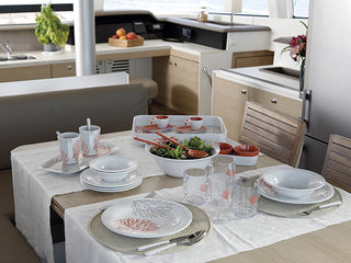 Melamine Deep Plate Harmony – Coral, 6 Pcs