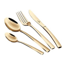 Load image into Gallery viewer, 24-Piece Cutlery Set, mirror, Yellow Gold
