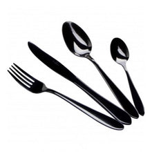 Load image into Gallery viewer, 24-Piece Cutlery Set, mirror, Black
